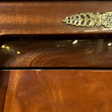 Empire library in varnished mahogany around 1950