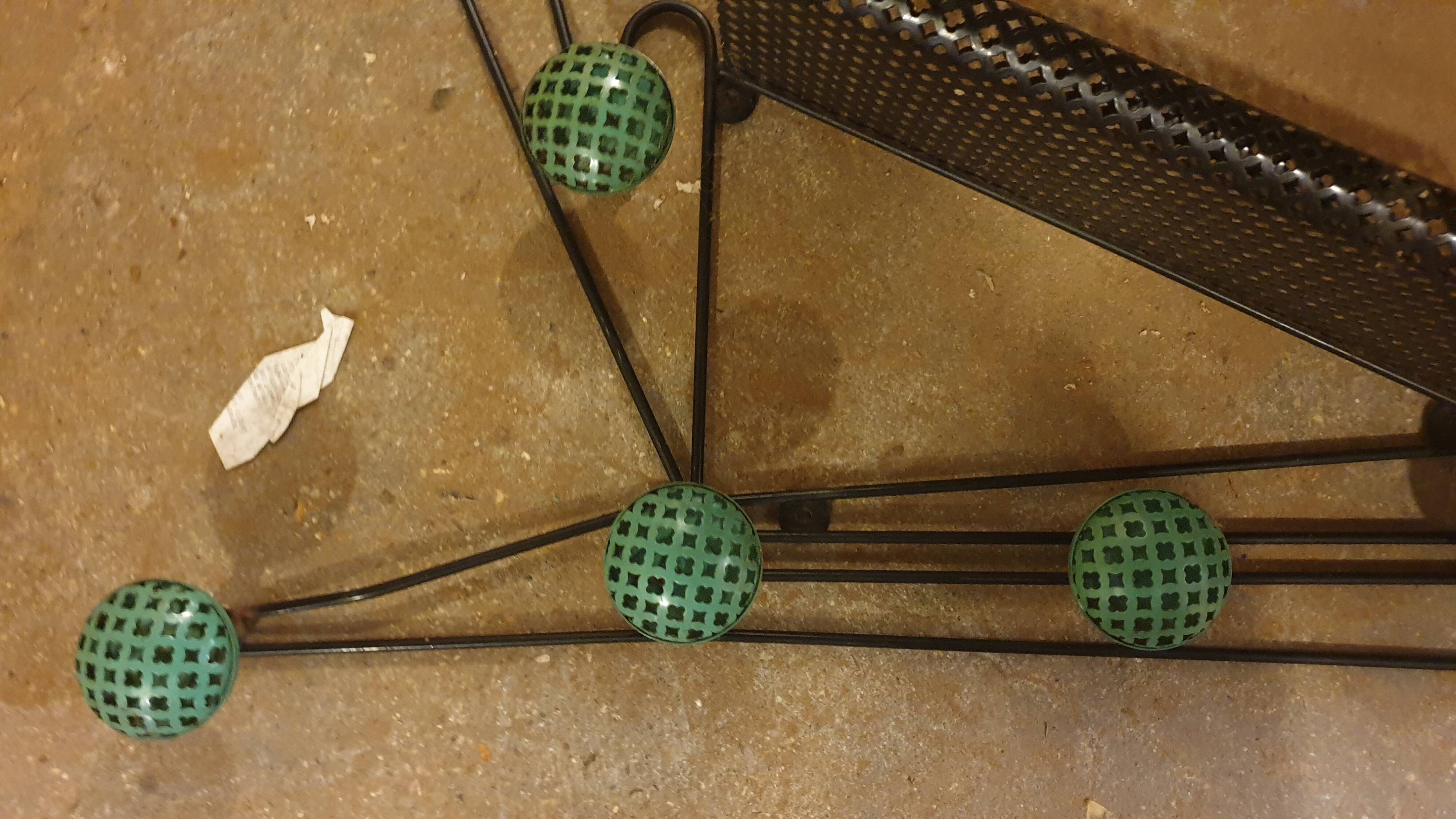 COAT RACK PATERE ROCKABILLY PERFORATED TOLE