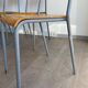 Set of 10 school chairs 70s