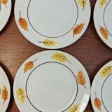 Set of porcelain plates Moulin des Loups