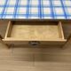 Farmhouse table with enamelled metal top