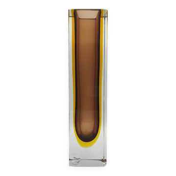 XXL Sommerso vase by Flavio Poli, Murano, Italy, 1970s