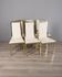 Set of 6 Vintage 1970s Chairs in Gold-Plated Brass, Designed by Renato Zevi