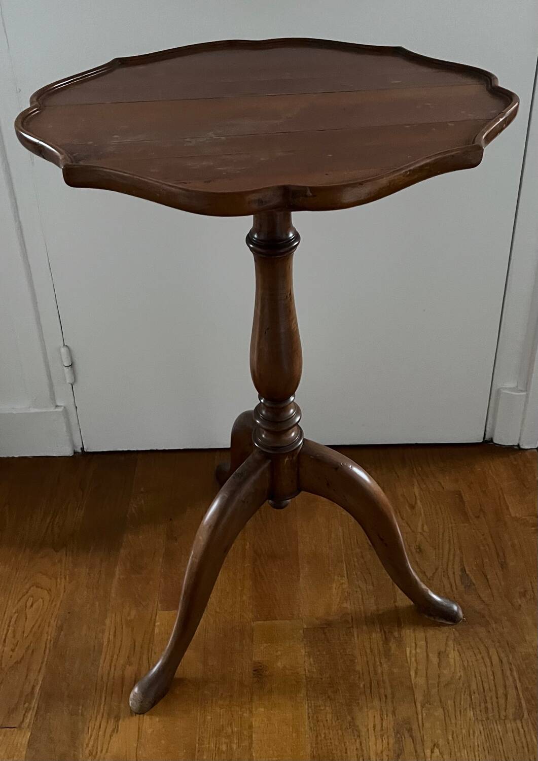 Vintage wooden pedestal table