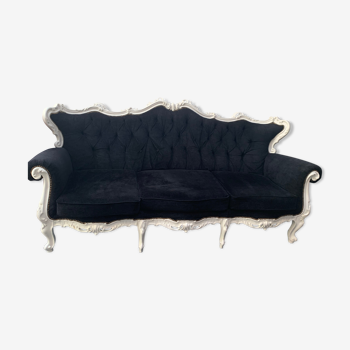 Baroque velvet sofa