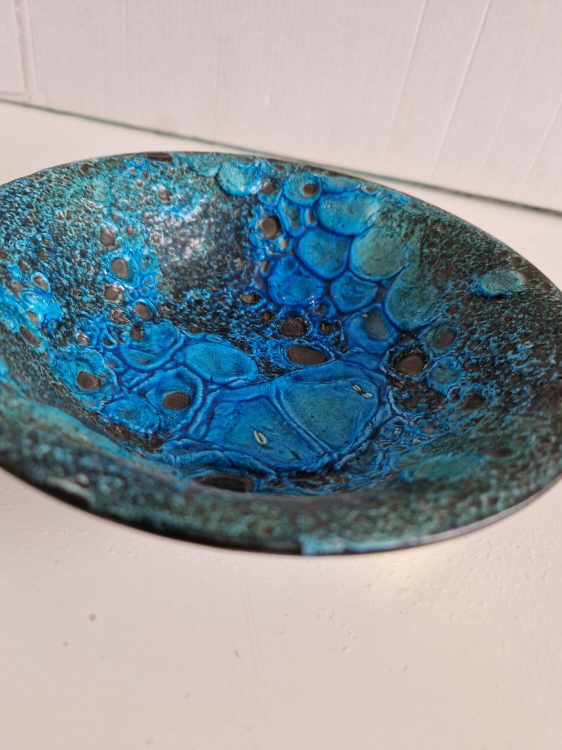 Handmade Cyclops Glacier Enamels Empty Pocket Bowl