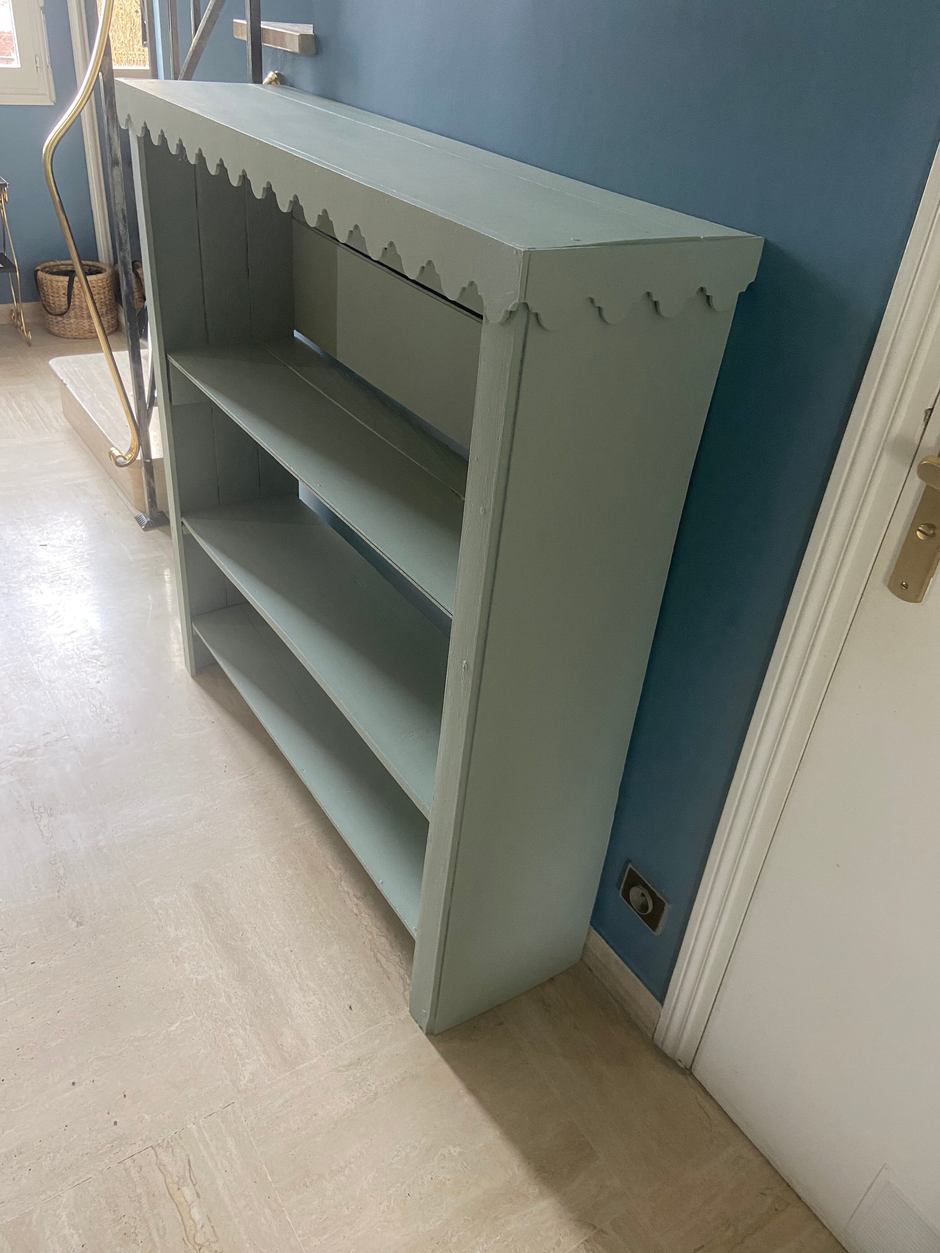 Shelf gray green vintage