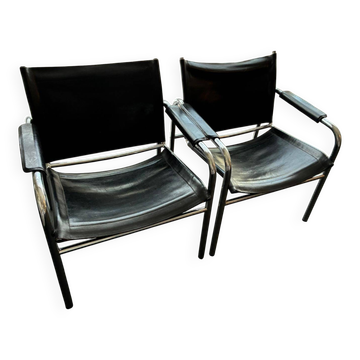 Set of 2 chairs, model "Klinte", designed by Tord Björklund.