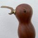 Scandinavian design corkscrew in teak wood and brass, 1960