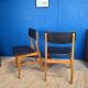 Scandinavian chair circa 1970 black skai