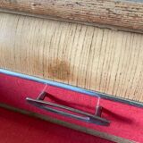 Vintage Formica wood sideboard