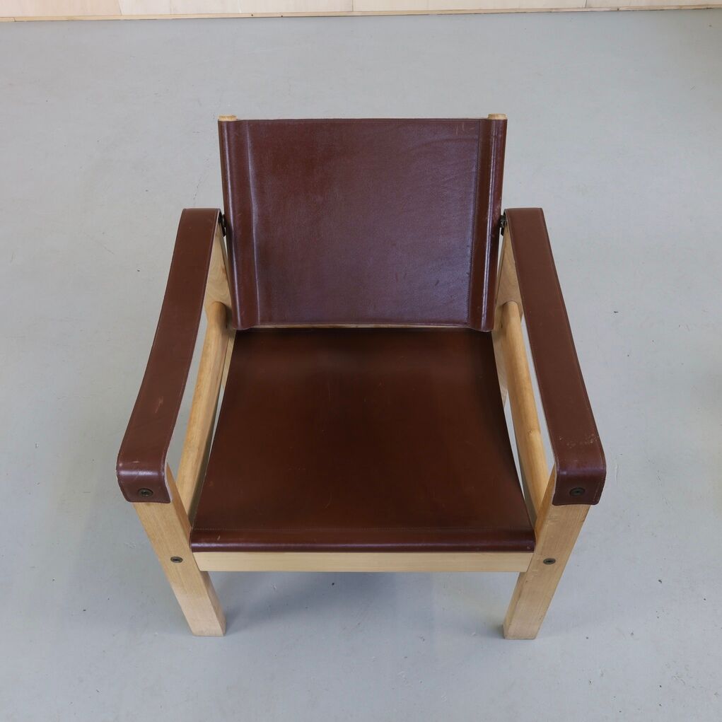 Vintage Lounge Set Leather Escriba Brazil