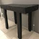 Console bois finition shou-sugi-ban en bois brulé avec traitement