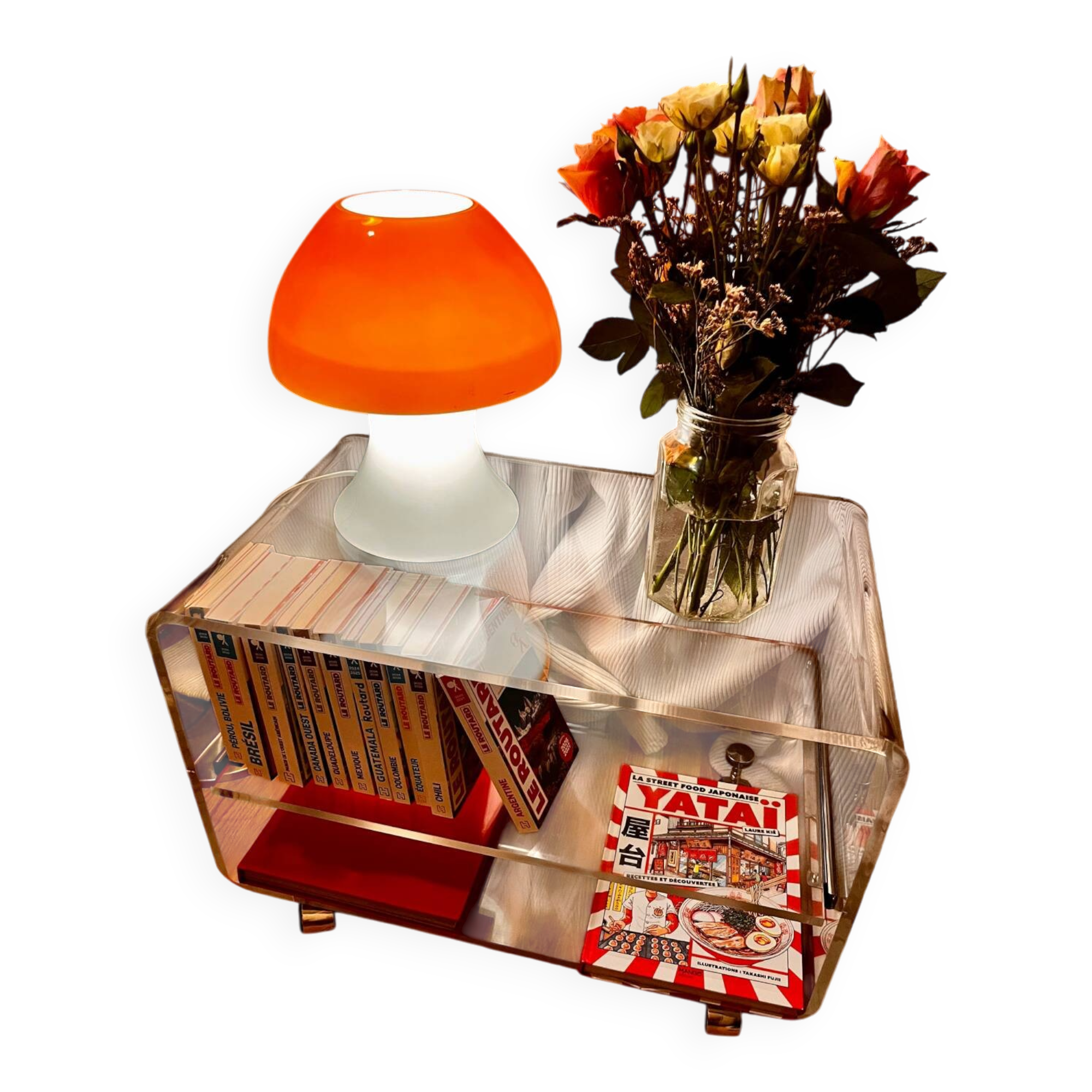 Plexiglass coffee table