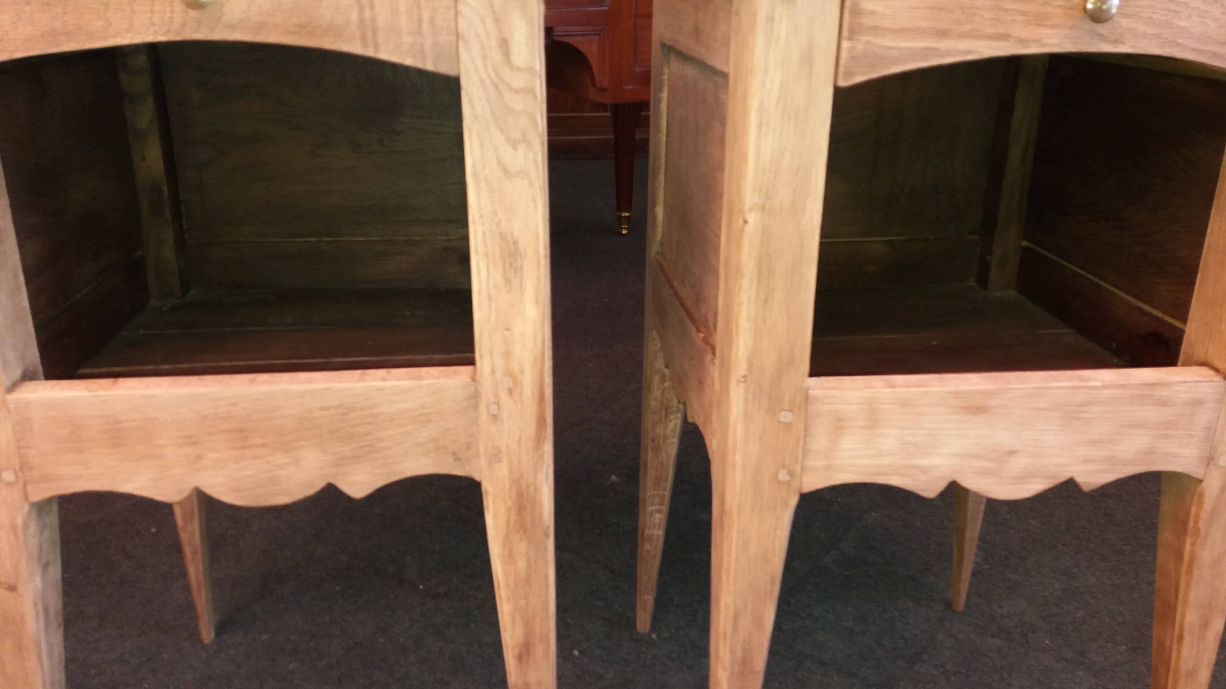 Pair of rustic bedside tables