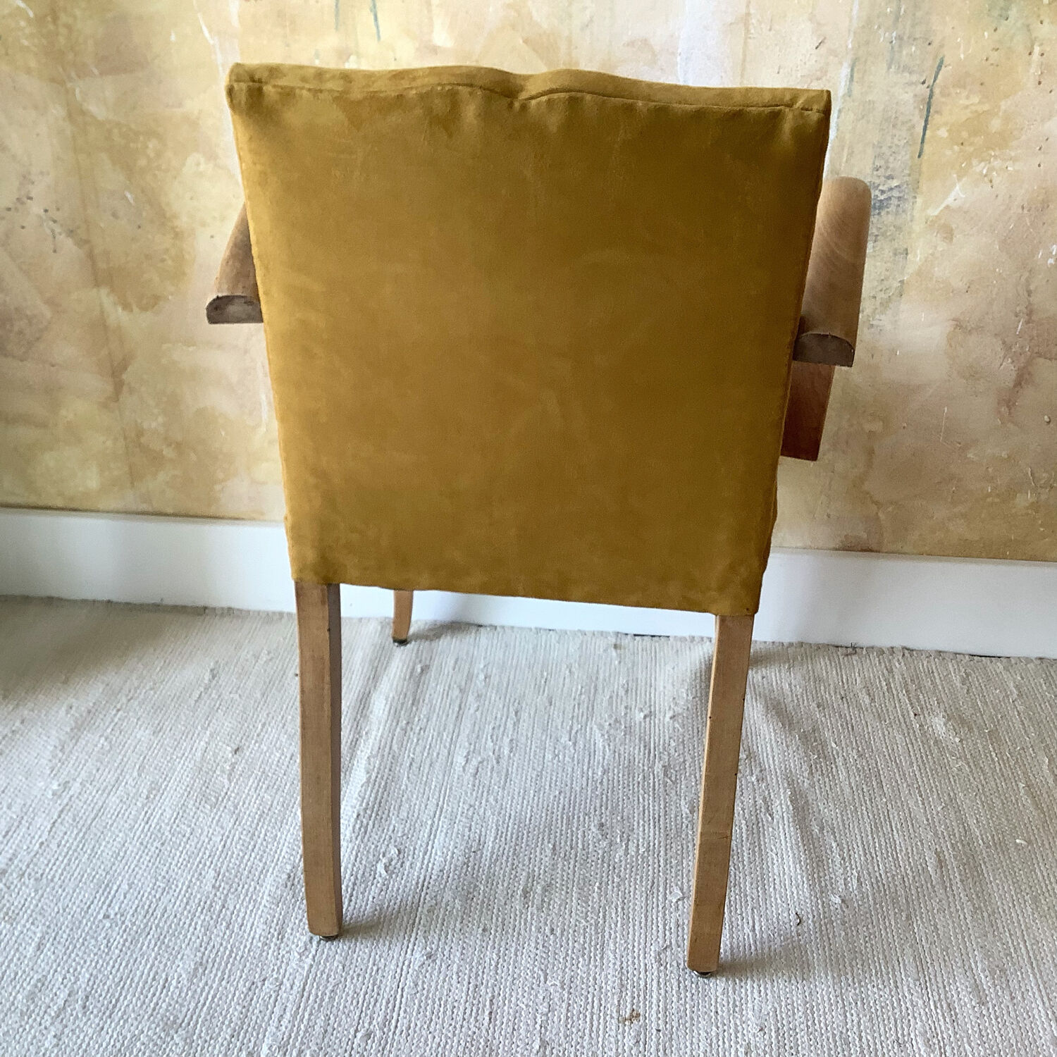 Art-deco bridge armchair