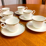 Villeroy & Boch 1960 porcelain coffee set of 6 cups and saucers