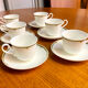 Villeroy & Boch 1960 porcelain coffee set of 6 cups and saucers