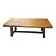 Brutalist dining table from the 1950s in solid elm.