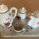 Set of 2 vintage doll coffee sets