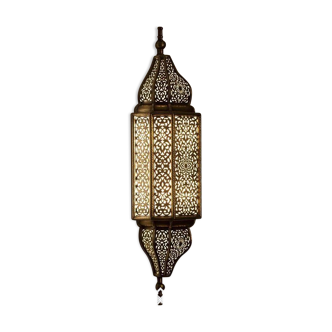 Applique murale luxueuse 100% éclairage marocain fait à la main, applique murale en laiton cuivre, lampe art déco