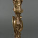 Pair of candlesticks xixth louis xiv ornamentation shells gilded bronze