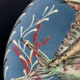 Large hollow ceramic dish signed Salamò La Bisbal (Spain)