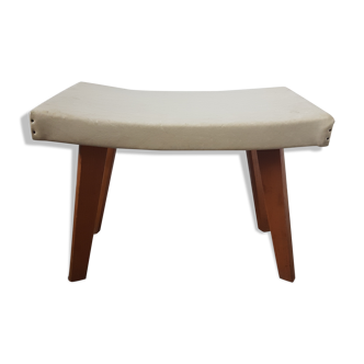 White Skai Stool