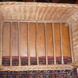 Wicker sofa basket
