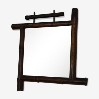 Square bamboo mirror