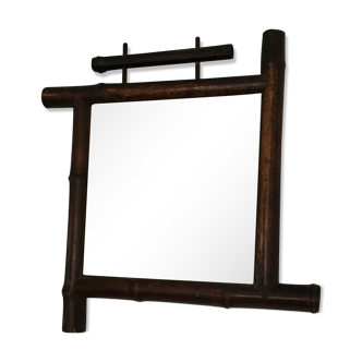 Square bamboo mirror