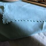 Tea cloth in pure linen aqua