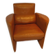 Cognac leather club chair