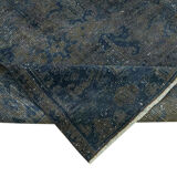 Handmade oriental contemporary 1980s 231 cm x 345 cm grey wool carpet