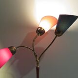 Floor lamp 1950 with 3 colorful lampshades