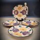 Set 4 flat plates Balkan Van Gogh