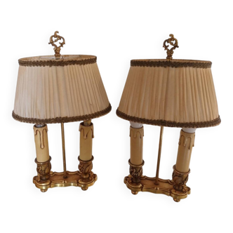 Louis XV style bouillotte lamps