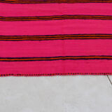 Shama shine, large pink breathable blanket rug 210 x 420 cm