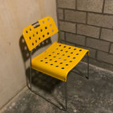 Set of 4 yellow Omstak chairs, Rodney Kinsman