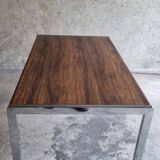 Bureau noyer métal