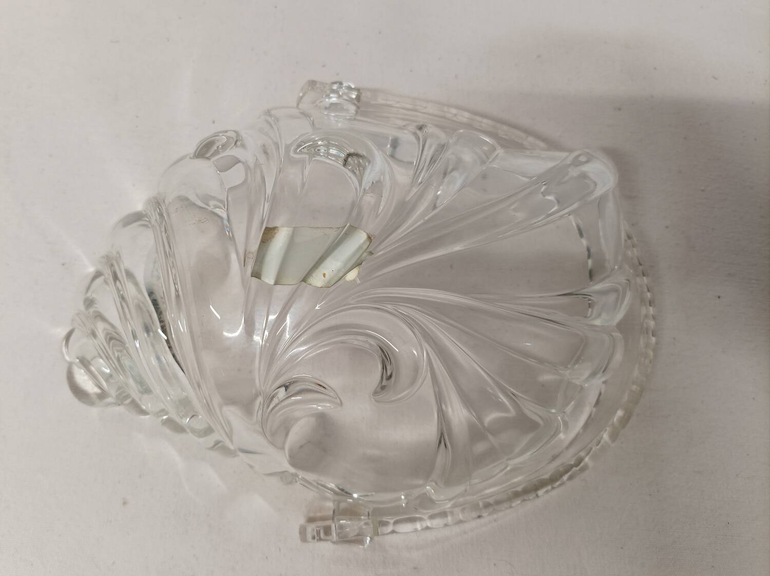 Vintage glass empty pocket
