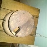 Flour pot, natural stoneware, vintage