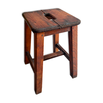 Wooden workshop stool