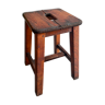 Wooden workshop stool