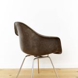 Seal Brown DAX fiberglass chair by Charles & Ray Eames for Herman Miller