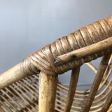 Rattan basket chair