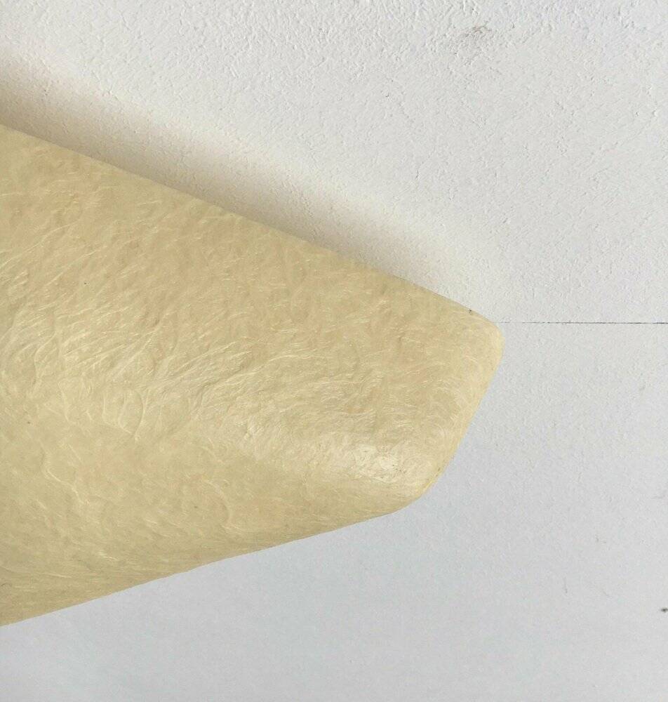 Mid-Century Minimalist Triangular Ceiling Lamp in Fibreglass, 1960s