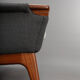 Danish Reupholstered Stylish Grey  3-seater by Johannes Andersen, 1960s