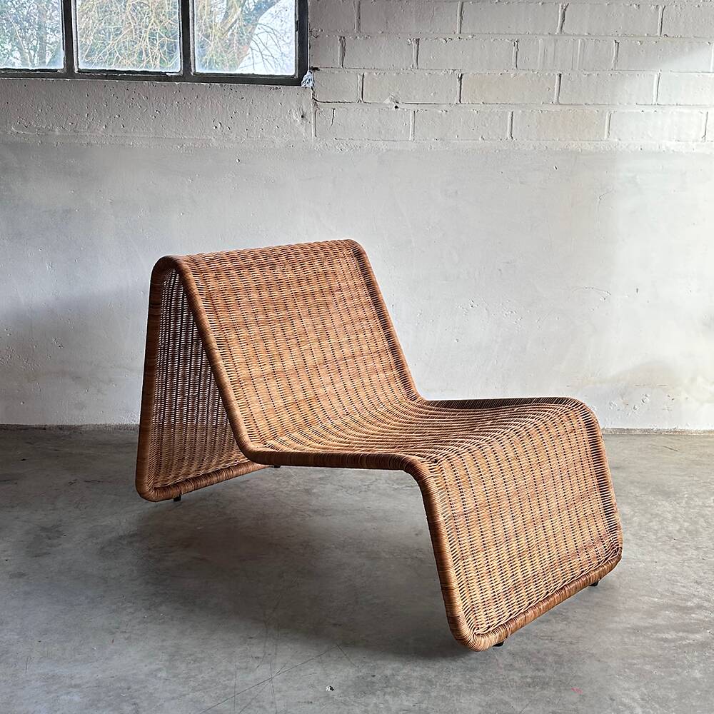 Rattan easy chair 'Hestra', Ikea, Sweden. After P3 Tito Agnoli, 80's