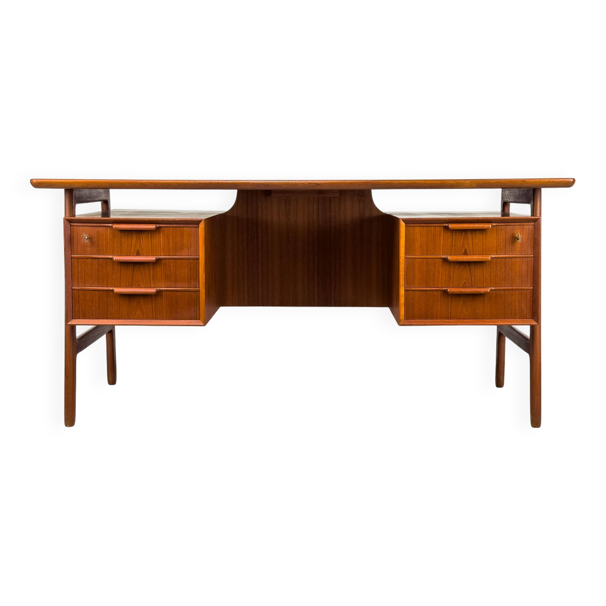 Omann Jun Model 75 Teak Desk, 1960s